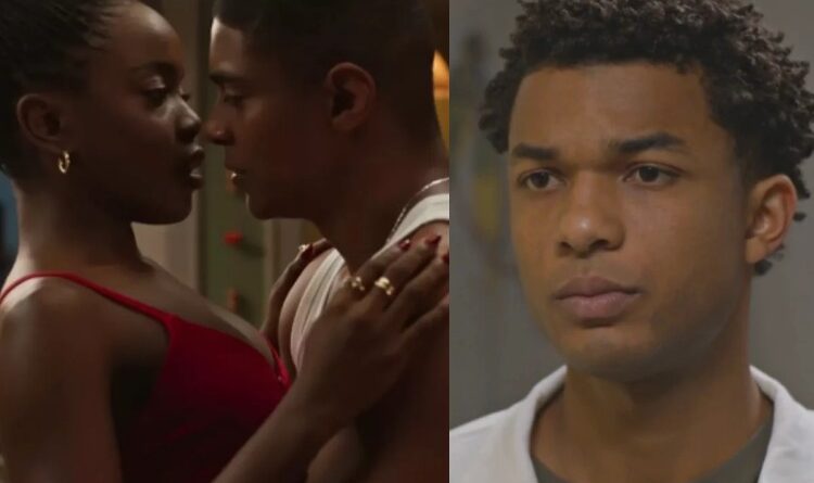 Leo (Clara Moneke), Marlon (Humberto Morais) e Samuel (Juan Paiva) de Dona de Mim (Montagem: Reprodução/Globo)